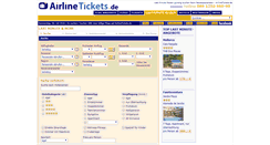 Desktop Screenshot of lastminute.airlinetickets.de